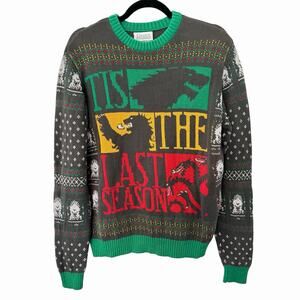 GAME OF THRONES Tis The Last Season Ugly‎ Christmas Sweater Men’s L